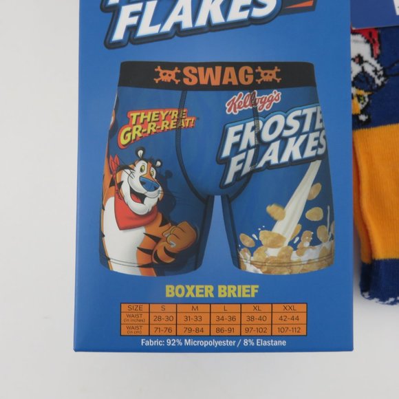 (#Q)  Set SWAG Kellogg's Frosted Flakes Boxer Brief Underwear n Socks - Picture 6 of 7
